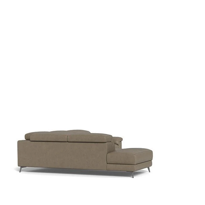 Tate 3 Seater Power Reclining Sofa with Corner Chaise LHF in Leather - Image 6