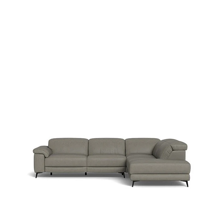 Tate 3 Seater Power Reclining Sofa with Corner Chaise RHF in Leather - Image 2