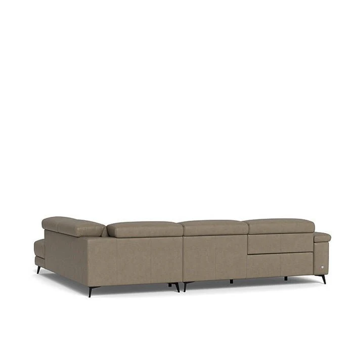 Tate 3 Seater Power Reclining Sofa with Corner Chaise RHF in Leather - Image 6
