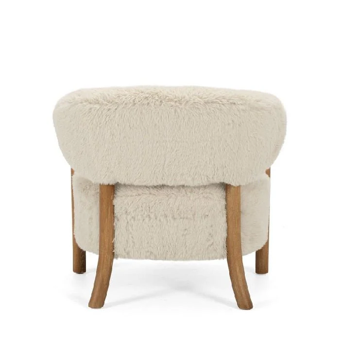 The Yak Shaggy Armchair - Oak frame - Image 2