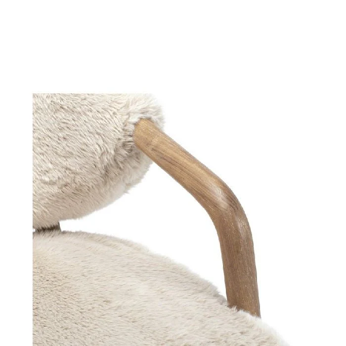 The Yak Shaggy Armchair - Oak frame - Image 3