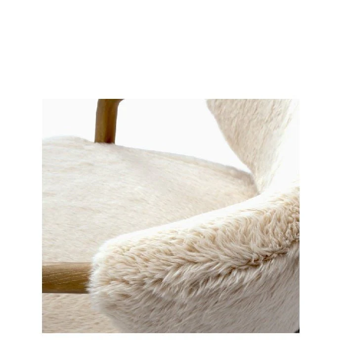 The Yak Shaggy Armchair - Oak frame - Image 4