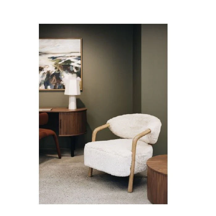The Yak Shaggy Armchair - Oak frame - Image 5