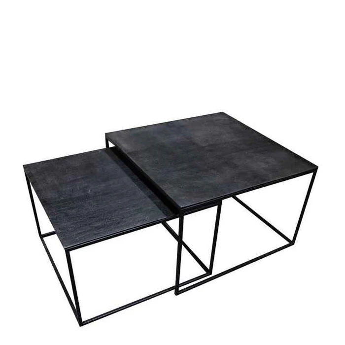 Tonto Coffee Tables Set of 2 - Black - Image 2