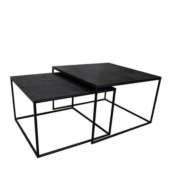Tonto Coffee Tables Set of 2 - Black - Image 3