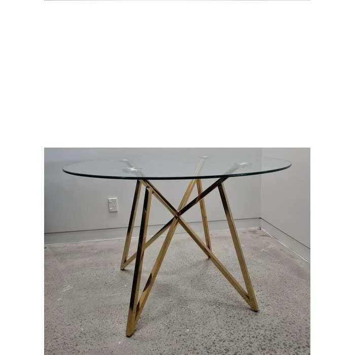 Tucana Dining Table 1200dia - Clear Glass - Image 3