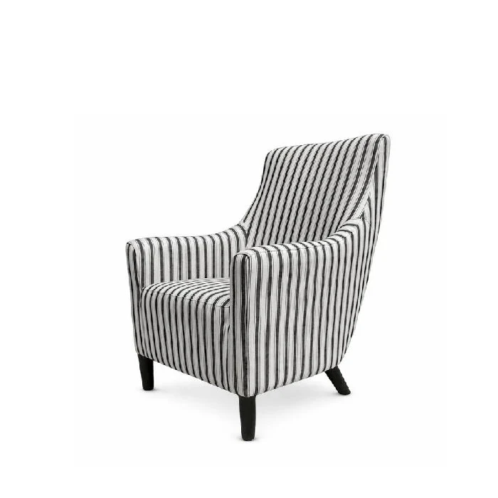 Tyler Stripe Tub Chair – Classic Linen Comfort - Image 2