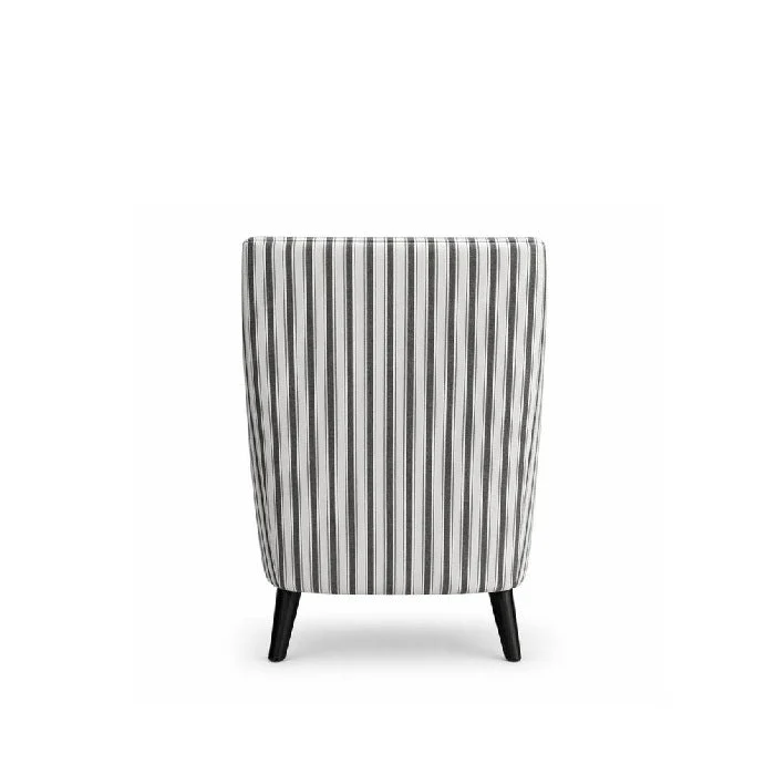 Tyler Stripe Tub Chair – Classic Linen Comfort - Image 4