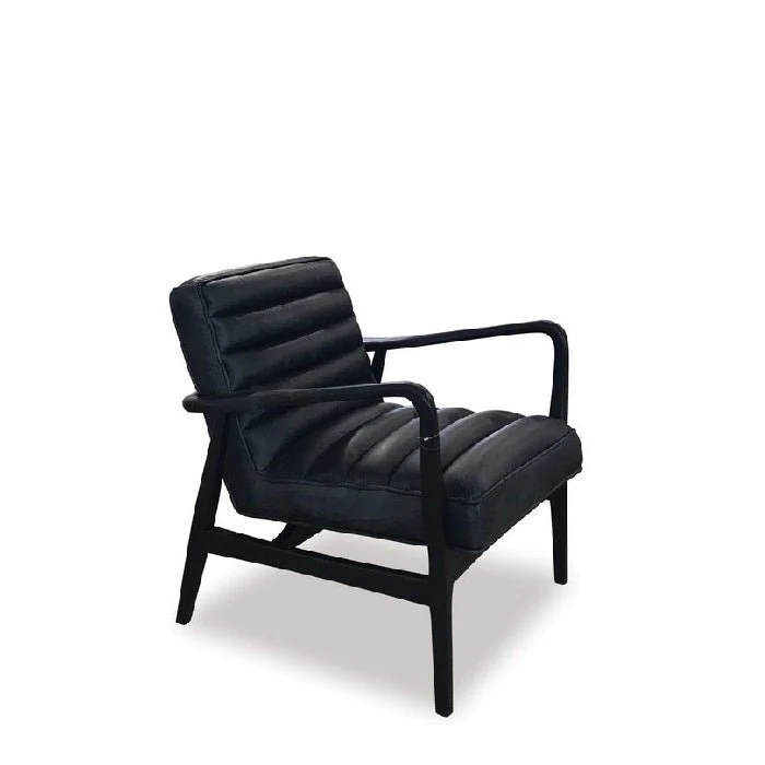 Tyler leather Armchair Occasional Chair - Image 2