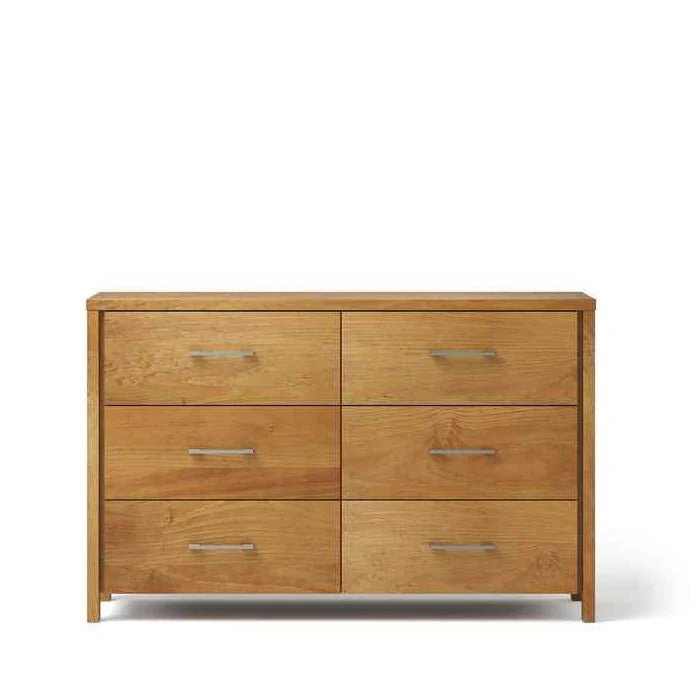 Vegas 6 Drawer Lowboy - Pine
