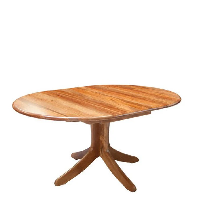 Verso Round Single Pedestal Table 1200L - Extn 1700L