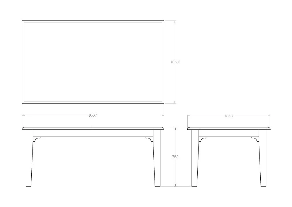 Villager Dining Table - 1800w - Image 9