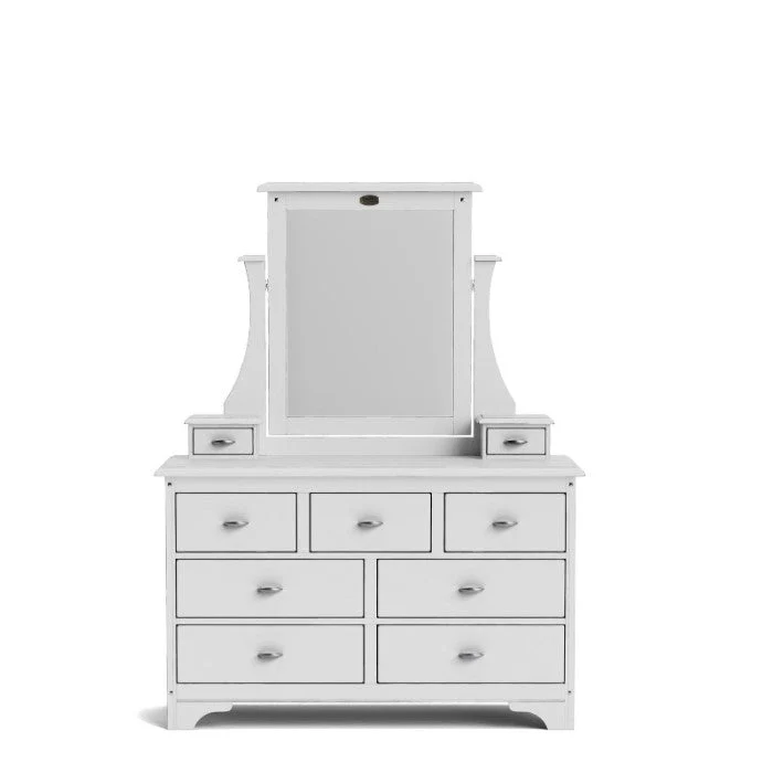 Villager Dresser & Mirror 9 Drawer