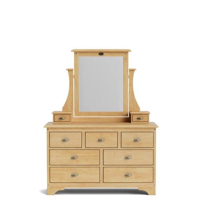 Villager Dresser & Mirror 9 Drawer - Image 4