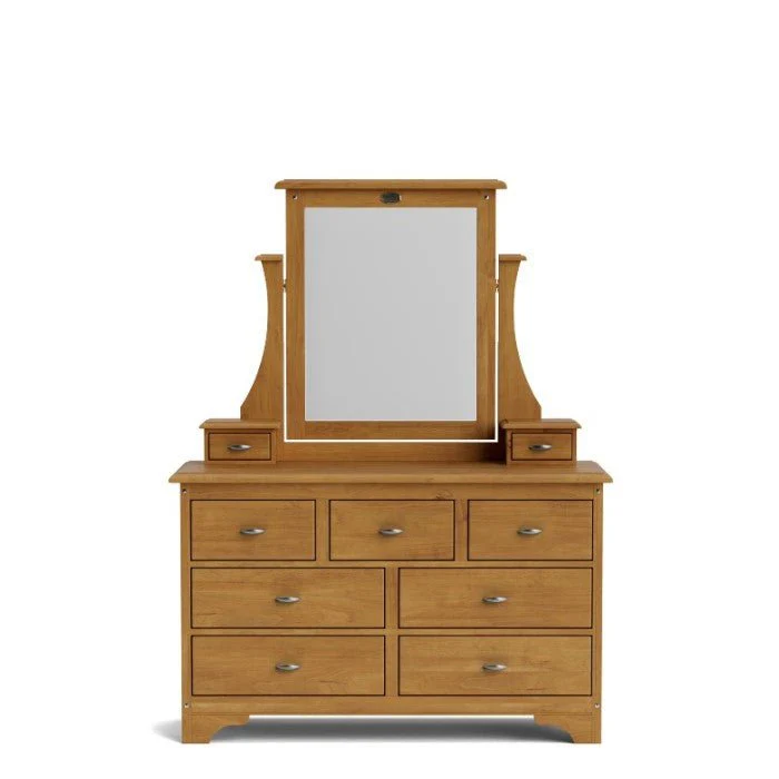 Villager Dresser & Mirror 9 Drawer - Image 5