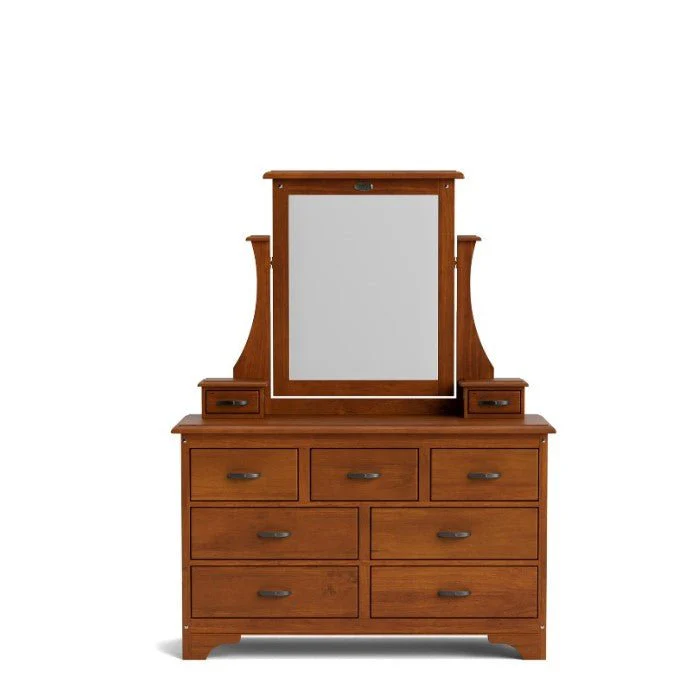 Villager Dresser & Mirror 9 Drawer - Image 6