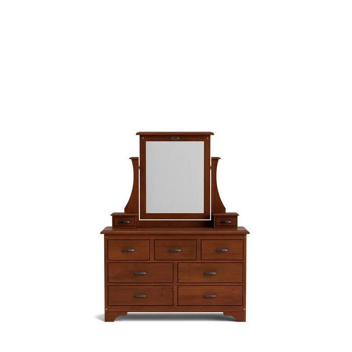 Villager Dresser & Mirror 9 Drawer - Image 7