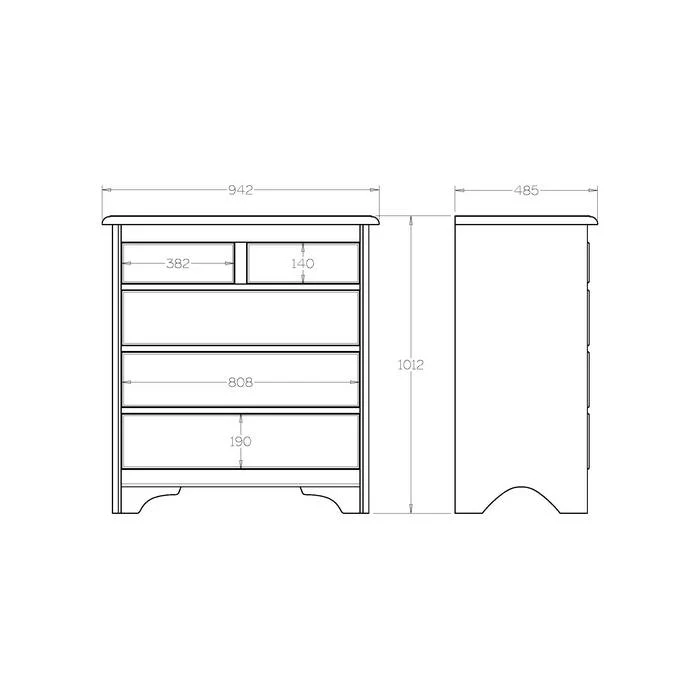 Villager Lowboy 5 Drawer - Image 10