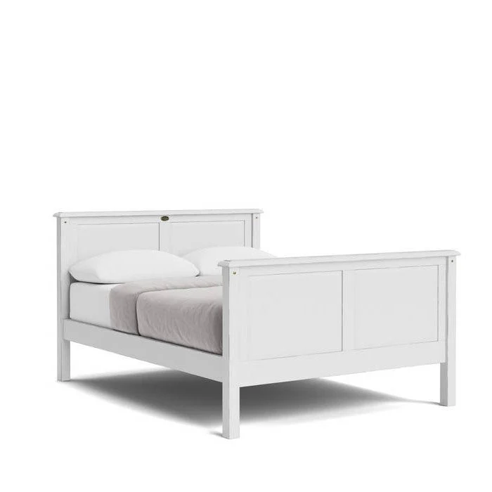 Villager Slatframe with Panelled headboard - High Foot