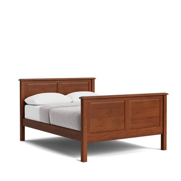 Villager Slatframe with Panelled headboard - High Foot - Image 5