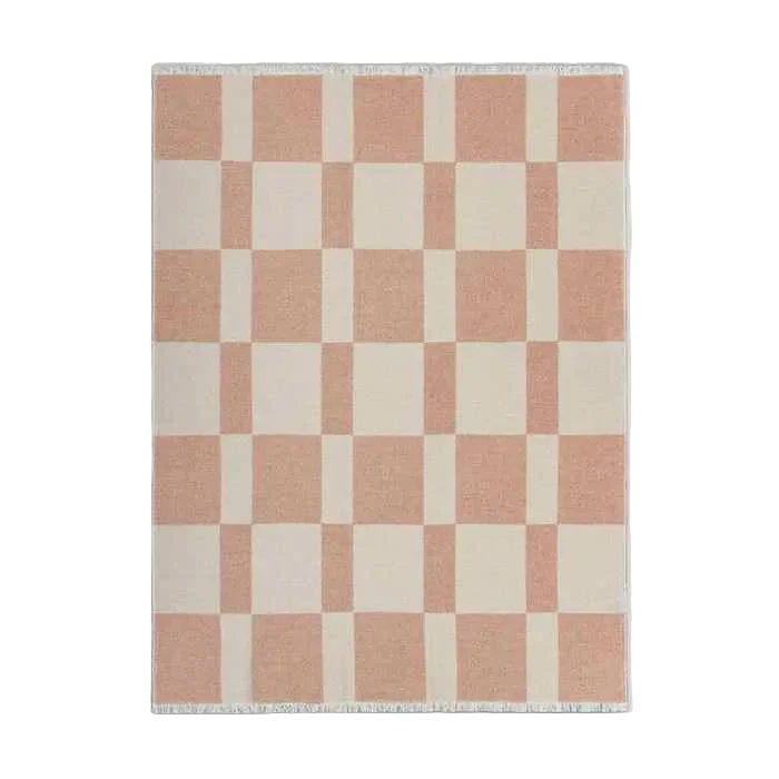 Winton Coral Throw (Wool/Cotton Mix) - Image 3