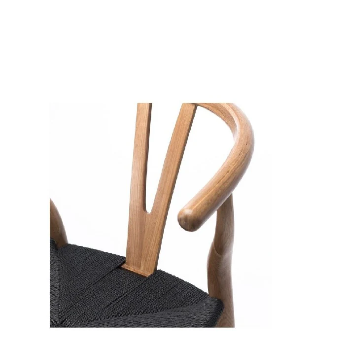 Wishbone Dining Chair - crafted in Oak - Image 11