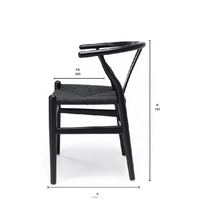 Wishbone Dining Chair - crafted in Oak - Image 18